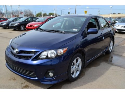 Nautical Blue Metallic Toyota Corolla S.  Click to enlarge.