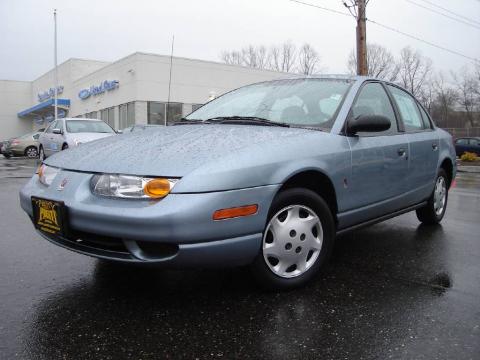 Silver Blue Saturn S Series SL1 Sedan.  Click to enlarge.