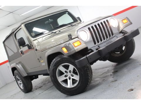Light Khaki Metallic Jeep Wrangler Unlimited Rubicon 4x4.  Click to enlarge.