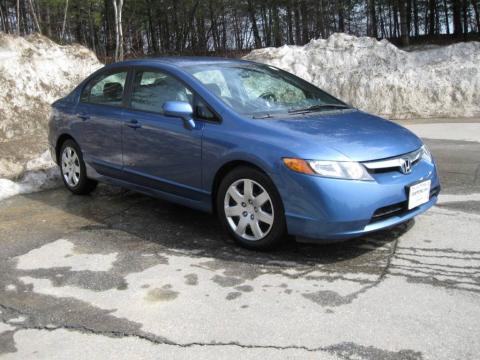 Atomic Blue Metallic Honda Civic LX Sedan.  Click to enlarge.