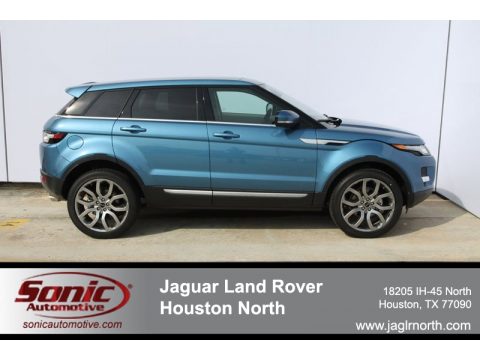 Mauritius Blue Metallic 2012 Land Rover Range Rover Evoque Prestige with 