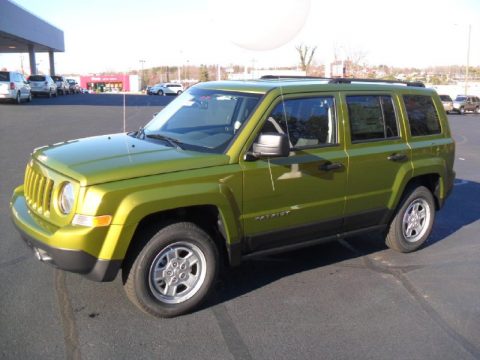 Rescue Green Metallic Jeep Patriot Sport 4x4.  Click to enlarge.