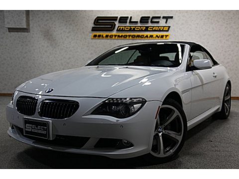 Alpine White BMW 6 Series 650i Convertible. Click to enlarge.