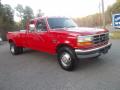 Front 3/4 View of 1997 Ford F350 XLT Extended Cab Dually #2