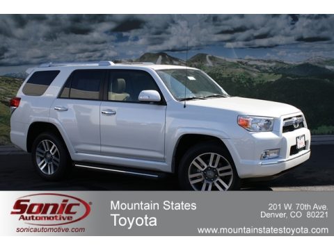 Blizzard White Pearl Toyota 4Runner Limited 4x4.  Click to enlarge.