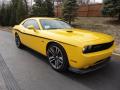Front 3/4 View of 2012 Dodge Challenger SRT8 Yellow Jacket #2