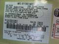Ford Color Code P1 Legend Lime Metallic #13