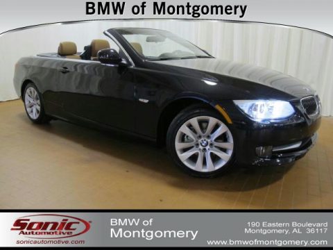 Black Sapphire Metallic BMW 3 Series 328i Convertible.  Click to enlarge.