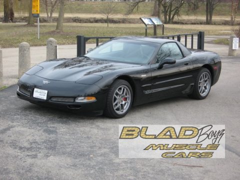 Black Chevrolet Corvette Z06.  Click to enlarge.