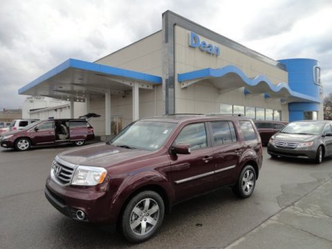 Dark Cherry Pearl II Honda Pilot Touring 4WD.  Click to enlarge.