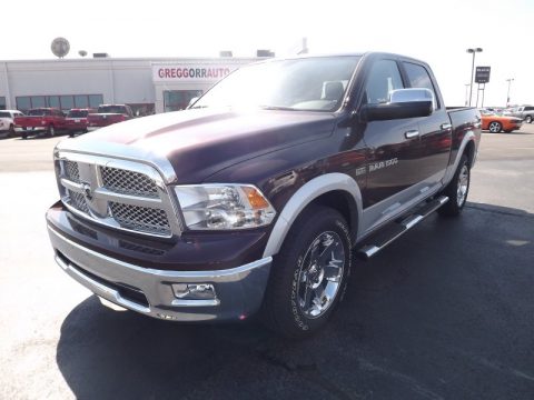 Deep Molten Red Pearl Dodge Ram 1500 Laramie Crew Cab 4x4.  Click to enlarge.