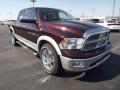 Front 3/4 View of 2012 Dodge Ram 1500 Laramie Crew Cab 4x4 #3