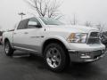 Front 3/4 View of 2012 Dodge Ram 1500 Laramie Crew Cab #4