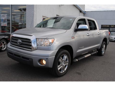 Silver Sky Metallic Toyota Tundra Limited CrewMax 4x4.  Click to enlarge.