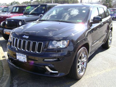 Brilliant Black Crystal Pearl Jeep Grand Cherokee SRT8 4x4.  Click to enlarge.