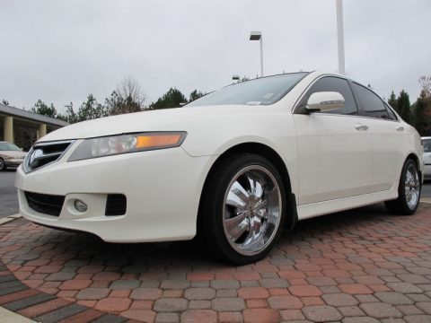 Premium White Pearl Acura TSX Sedan.  Click to enlarge.