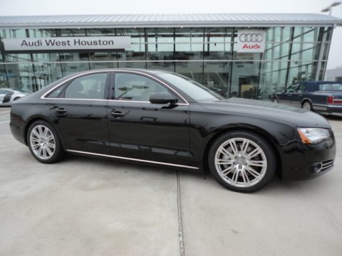 Havanna Black Metallic Audi A8 4.2 quattro.  Click to enlarge.