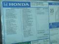2012 Honda Accord EX-L Sedan Window Sticker #9 2012 Honda Accord EX-L Sedan Window Sticker #9
