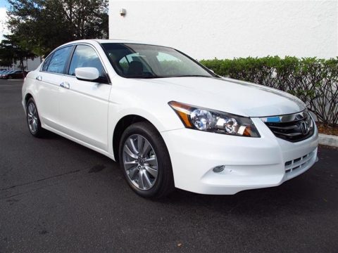 White Orchid Pearl Honda Accord EX-L V6 Sedan.  Click to enlarge.