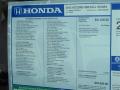  2012 Honda Accord EX-L V6 Sedan Window Sticker #9