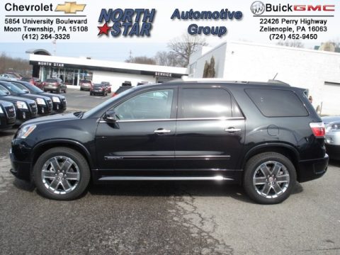 Carbon Black Metallic GMC Acadia Denali AWD.  Click to enlarge.