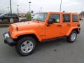 Front 3/4 View of 2012 Jeep Wrangler Unlimited Sahara 4x4 #1