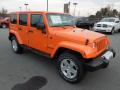 2012 Jeep Wrangler Unlimited Crush Orange #4
