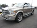 Front 3/4 View of 2009 Dodge Ram 1500 Laramie Crew Cab #3