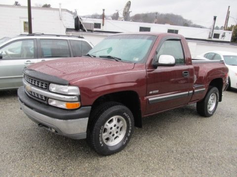 Dark Carmine Red Metallic Chevrolet Silverado 1500 Z71 Regular Cab 4x4.  Click to enlarge.