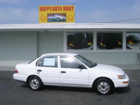 Super White Toyota Corolla .  Click to enlarge.