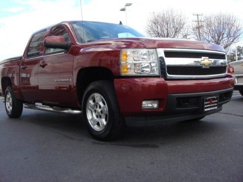 Sport Red Metallic Chevrolet Silverado 1500 LTZ Crew Cab.  Click to enlarge.