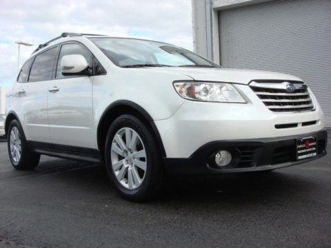 Satin White Pearl Subaru Tribeca Limited 7 Passenger.  Click to enlarge.