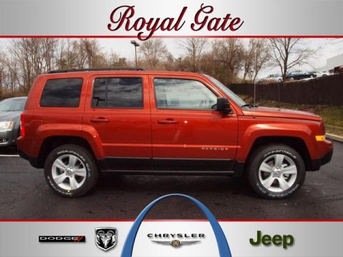 Copperhead Orange Pearl Jeep Patriot Sport 4x4.  Click to enlarge.