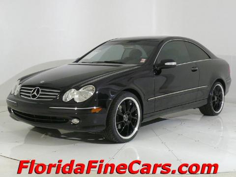 Black Opal Metallic 2005 Mercedes-Benz CLK 320 Coupe with Charcoal interior 
