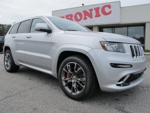 Bright Silver Metallic Jeep Grand Cherokee SRT8 4x4.  Click to enlarge.