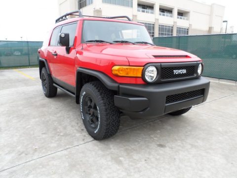 Radiant Red Toyota FJ Cruiser Trail Teams Special Edition 4WD.  Click to enlarge.