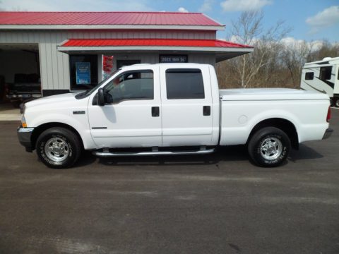 Oxford White Ford F250 Super Duty Lariat Crew Cab.  Click to enlarge.