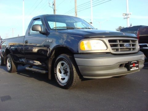 True Blue Metallic Ford F150 XL Regular Cab.  Click to enlarge.