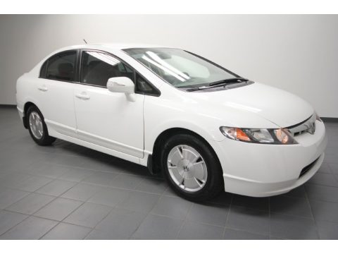 2006 White honda civic hybrid for sale