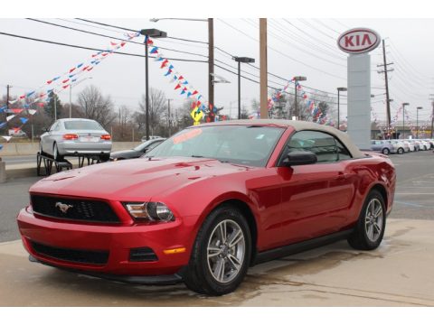 Red Candy Metallic Ford Mustang V6 Premium Convertible.  Click to enlarge.