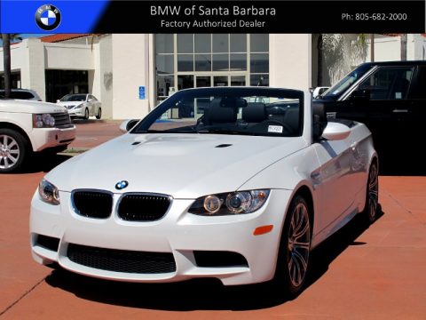 Mineral White Metallic BMW M3 Convertible.  Click to enlarge.