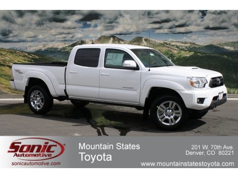 Super White Toyota Tacoma V6 TRD Sport Double Cab 4x4. Click to enlarge. Super White Toyota Tacoma V6 TRD Sport Double Cab 4x4. Click to enlarge.