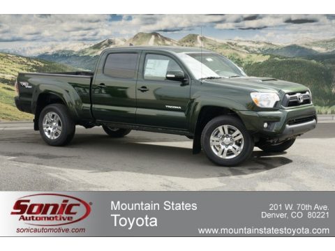 Spruce Green Mica Toyota Tacoma V6 TRD Sport Double Cab 4x4. Click to enlarge. Spruce Green Mica Toyota Tacoma V6 TRD Sport Double Cab 4x4. Click to enlarge.
