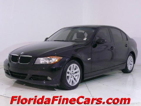 Jet Black BMW 3 Series 325i Sedan.  Click to enlarge.