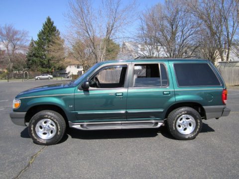 Tropic Green Metallic Ford Explorer XLT 4x4.  Click to enlarge.