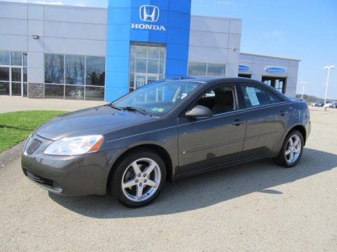 Dark Steel Gray Metallic Pontiac G6 V6 Sedan.  Click to enlarge.