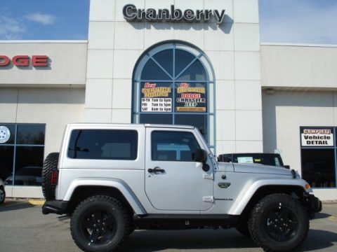 Bright Silver Metallic Jeep Wrangler Call of Duty: MW3 Edition 4x4.  Click to enlarge.