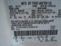Ford Color Code Z1 Oxford White #20