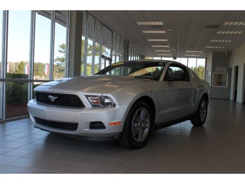 Ingot Silver Metallic Ford Mustang V6 Premium Coupe.  Click to enlarge.