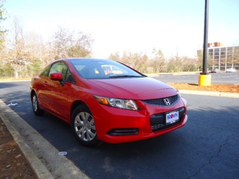 Rallye Red Honda Civic LX Coupe.  Click to enlarge.